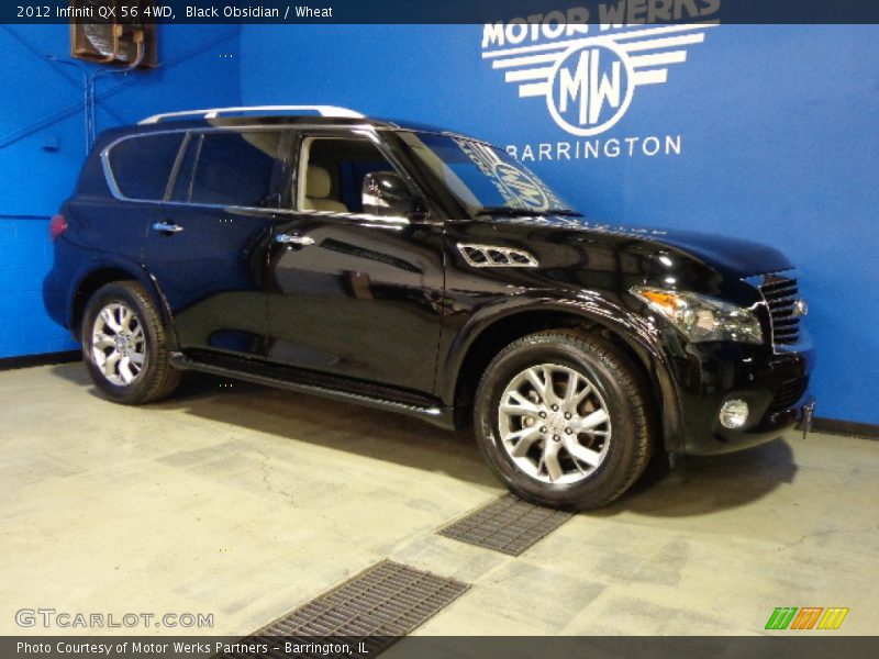 Black Obsidian / Wheat 2012 Infiniti QX 56 4WD