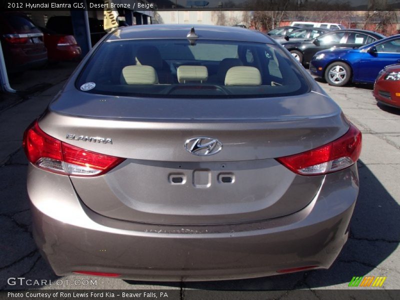 Desert Bronze / Beige 2012 Hyundai Elantra GLS