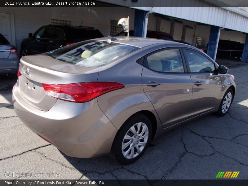 Desert Bronze / Beige 2012 Hyundai Elantra GLS