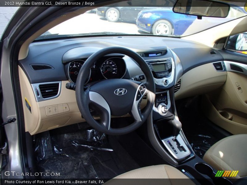 Desert Bronze / Beige 2012 Hyundai Elantra GLS