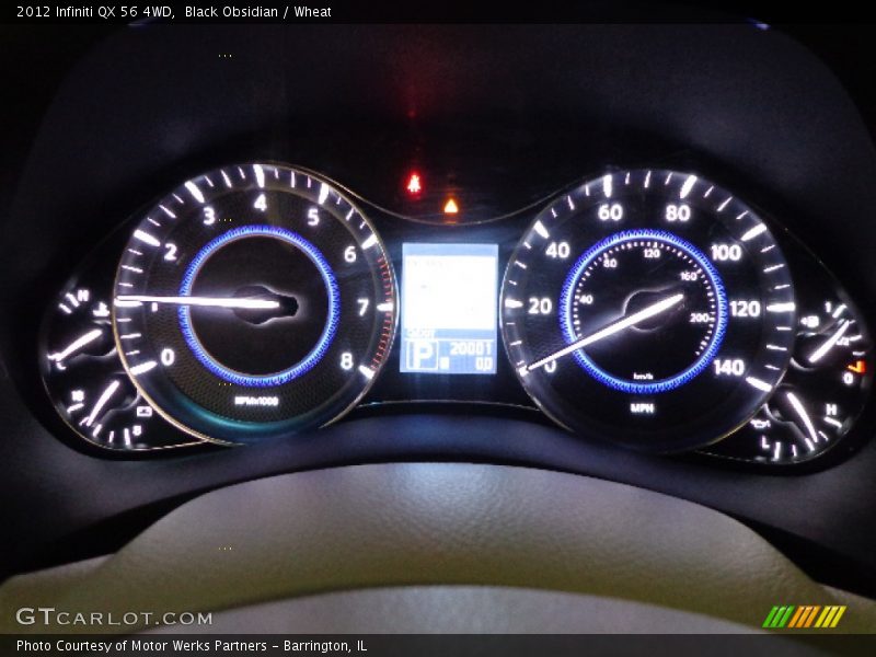 Black Obsidian / Wheat 2012 Infiniti QX 56 4WD