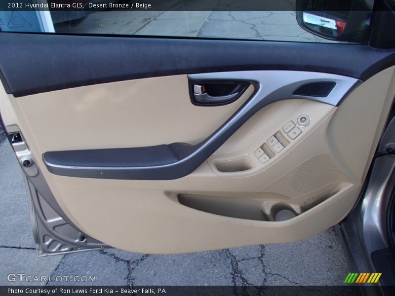 Desert Bronze / Beige 2012 Hyundai Elantra GLS
