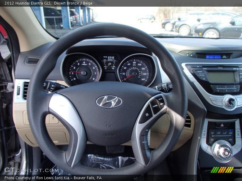 Desert Bronze / Beige 2012 Hyundai Elantra GLS