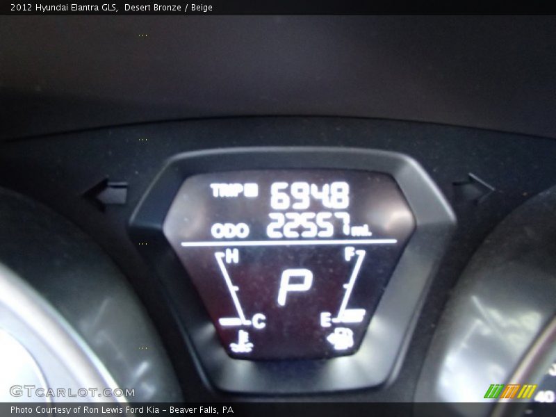 Desert Bronze / Beige 2012 Hyundai Elantra GLS