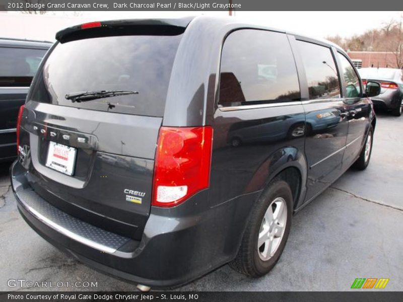 Dark Charcoal Pearl / Black/Light Graystone 2012 Dodge Grand Caravan Crew