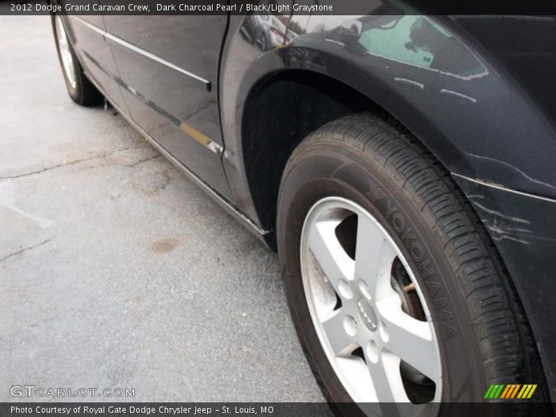 Dark Charcoal Pearl / Black/Light Graystone 2012 Dodge Grand Caravan Crew