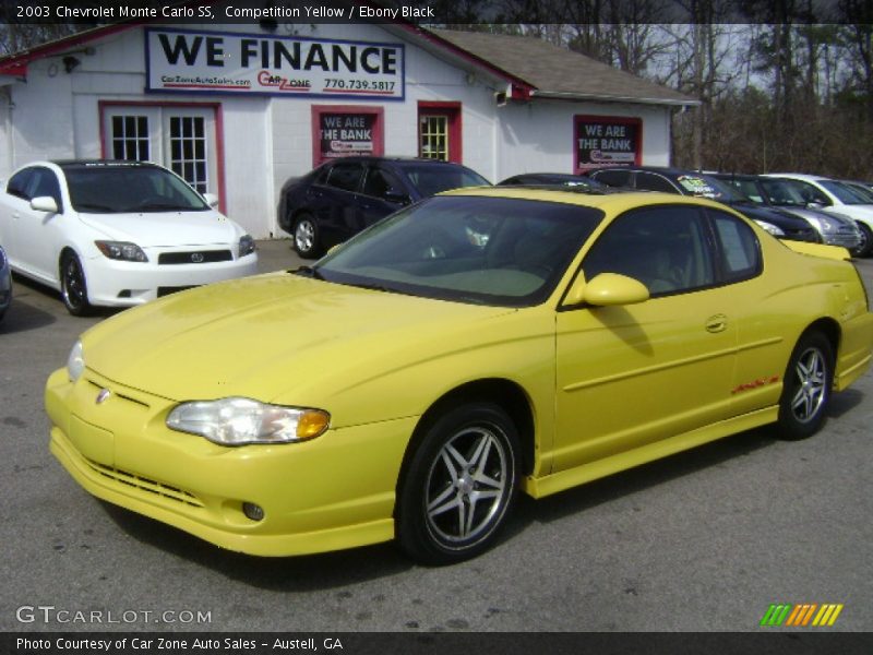 Competition Yellow / Ebony Black 2003 Chevrolet Monte Carlo SS