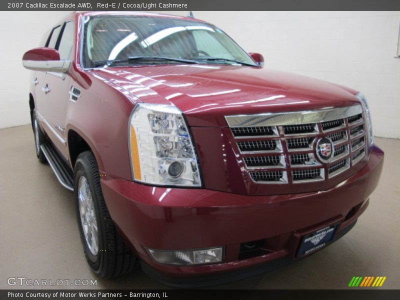 Red-E / Cocoa/Light Cashmere 2007 Cadillac Escalade AWD