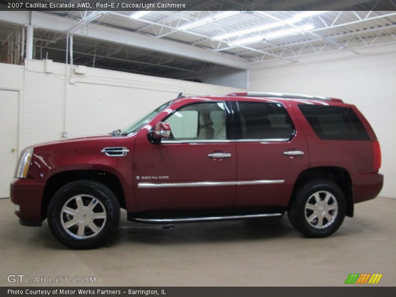 Red-E / Cocoa/Light Cashmere 2007 Cadillac Escalade AWD