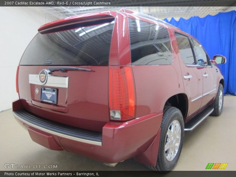 Red-E / Cocoa/Light Cashmere 2007 Cadillac Escalade AWD