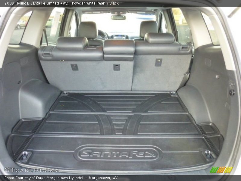 Powder White Pearl / Black 2009 Hyundai Santa Fe Limited 4WD