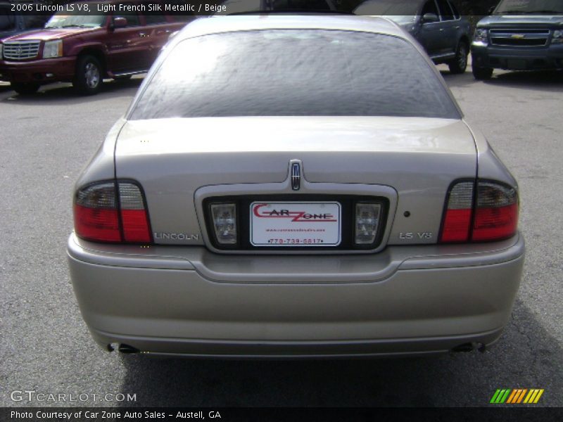 Light French Silk Metallic / Beige 2006 Lincoln LS V8