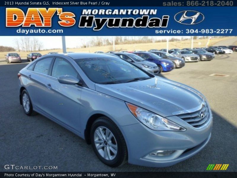 Iridescent Silver Blue Pearl / Gray 2013 Hyundai Sonata GLS
