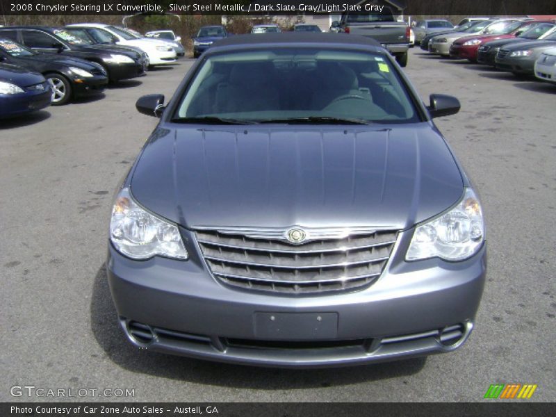 Silver Steel Metallic / Dark Slate Gray/Light Slate Gray 2008 Chrysler Sebring LX Convertible