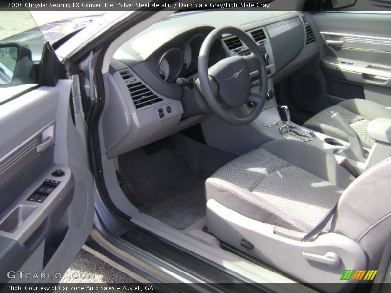Silver Steel Metallic / Dark Slate Gray/Light Slate Gray 2008 Chrysler Sebring LX Convertible