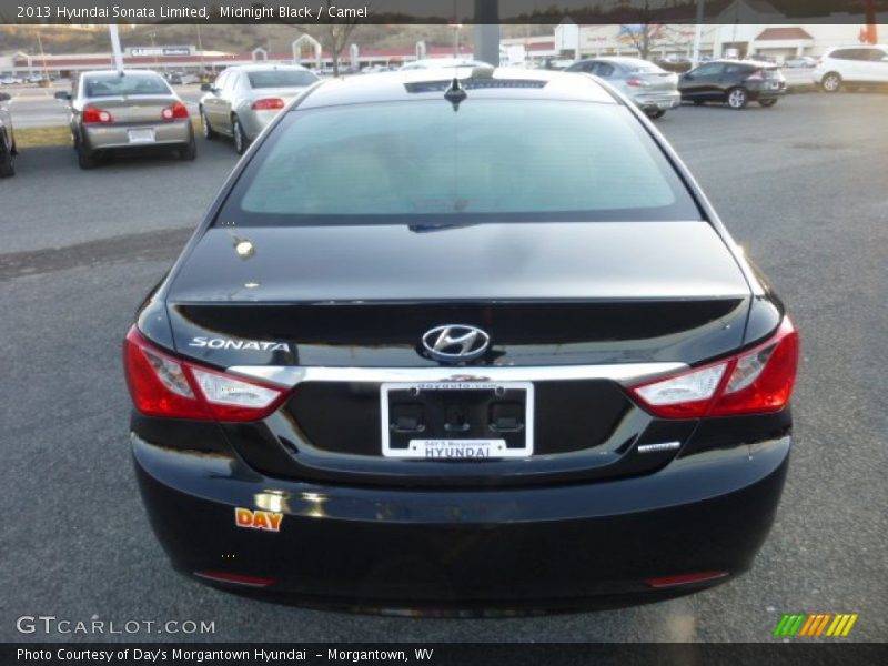 Midnight Black / Camel 2013 Hyundai Sonata Limited
