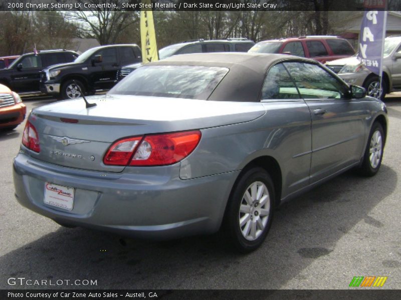 Silver Steel Metallic / Dark Slate Gray/Light Slate Gray 2008 Chrysler Sebring LX Convertible