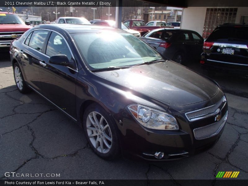Black Granite Metallic / Ebony 2011 Chevrolet Malibu LTZ