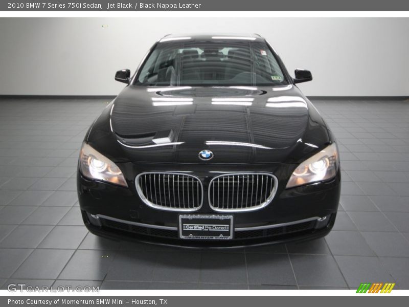 Jet Black / Black Nappa Leather 2010 BMW 7 Series 750i Sedan
