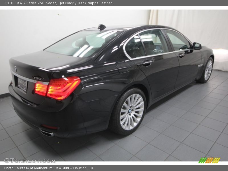 Jet Black / Black Nappa Leather 2010 BMW 7 Series 750i Sedan