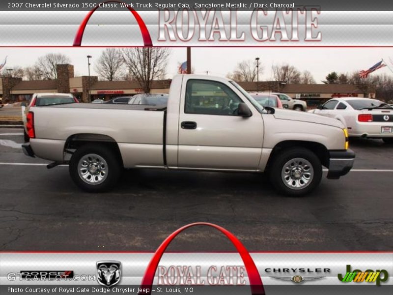 Sandstone Metallic / Dark Charcoal 2007 Chevrolet Silverado 1500 Classic Work Truck Regular Cab