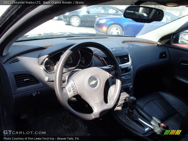 Black Granite Metallic / Ebony 2011 Chevrolet Malibu LTZ