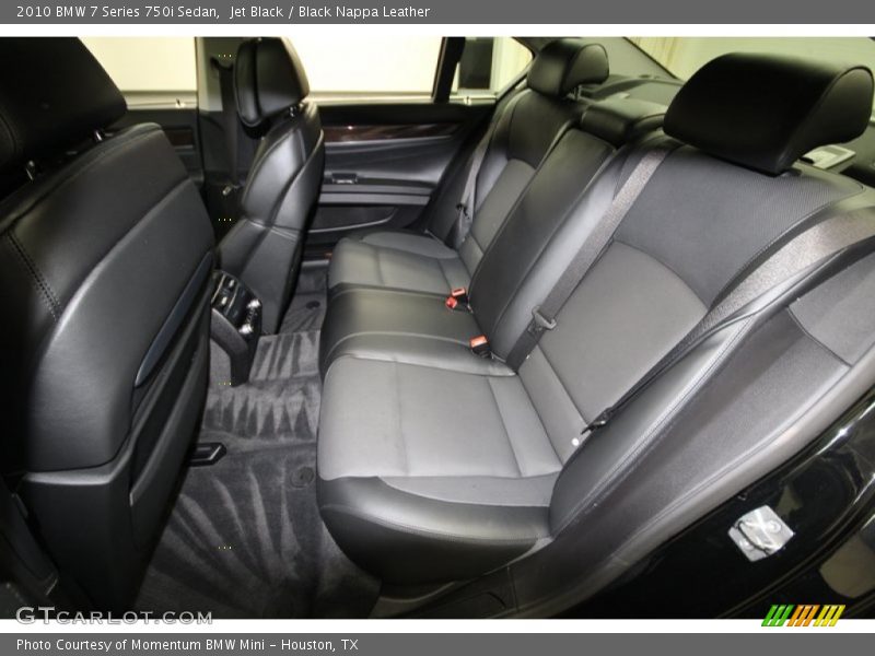 Jet Black / Black Nappa Leather 2010 BMW 7 Series 750i Sedan