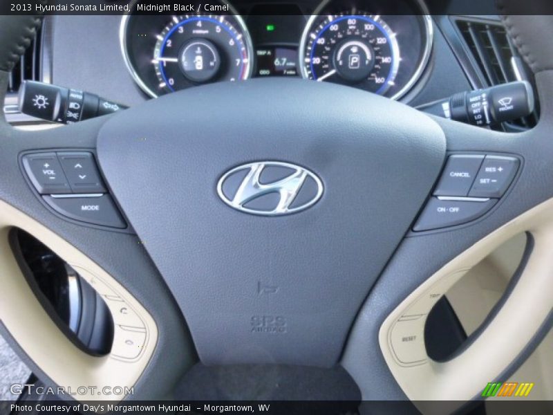 Midnight Black / Camel 2013 Hyundai Sonata Limited