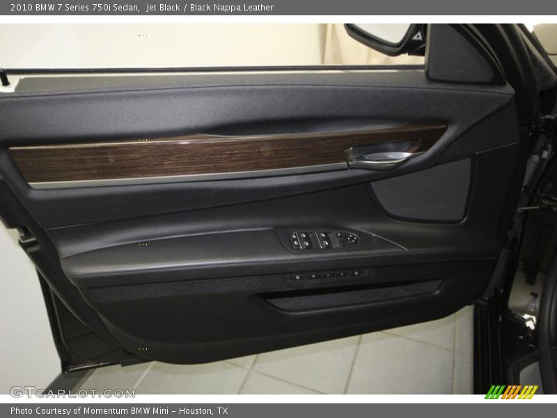 Jet Black / Black Nappa Leather 2010 BMW 7 Series 750i Sedan