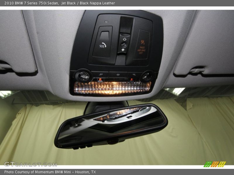Jet Black / Black Nappa Leather 2010 BMW 7 Series 750i Sedan