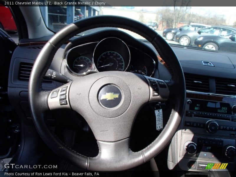 Black Granite Metallic / Ebony 2011 Chevrolet Malibu LTZ