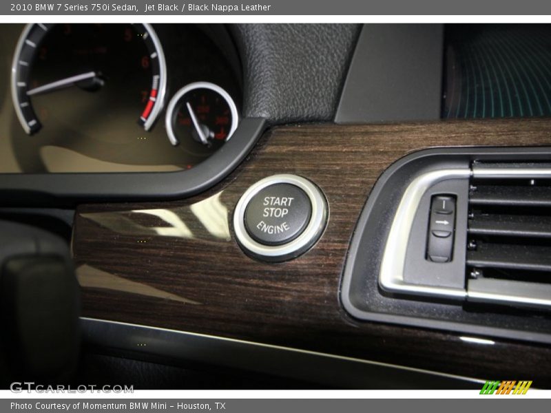 Jet Black / Black Nappa Leather 2010 BMW 7 Series 750i Sedan