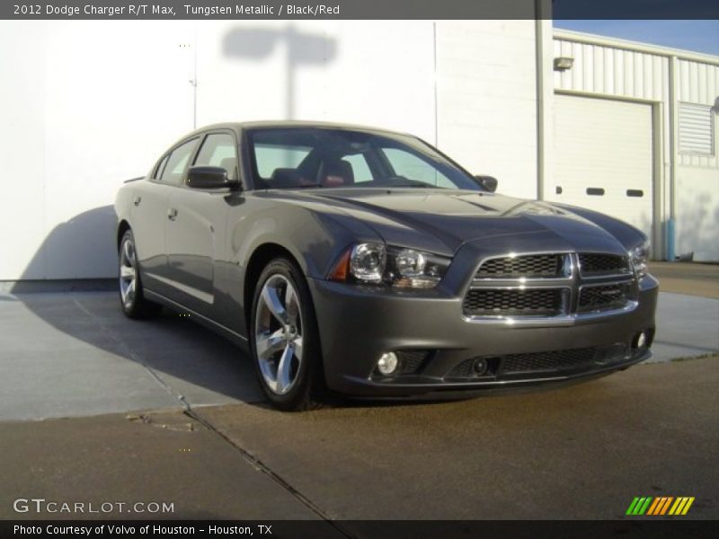 Tungsten Metallic / Black/Red 2012 Dodge Charger R/T Max