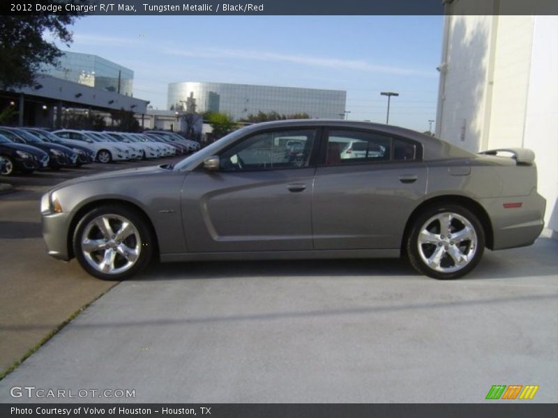 Tungsten Metallic / Black/Red 2012 Dodge Charger R/T Max