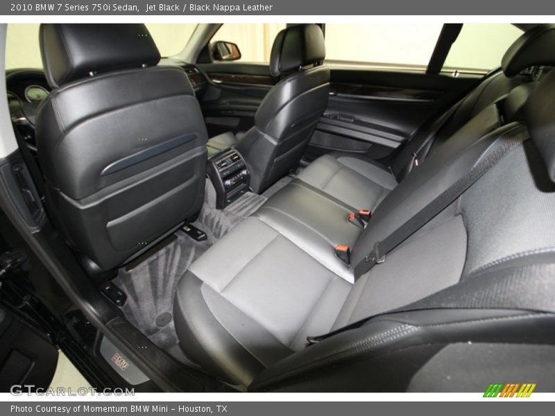 Jet Black / Black Nappa Leather 2010 BMW 7 Series 750i Sedan
