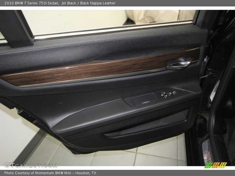 Jet Black / Black Nappa Leather 2010 BMW 7 Series 750i Sedan