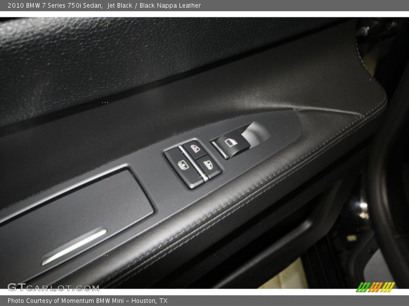 Jet Black / Black Nappa Leather 2010 BMW 7 Series 750i Sedan
