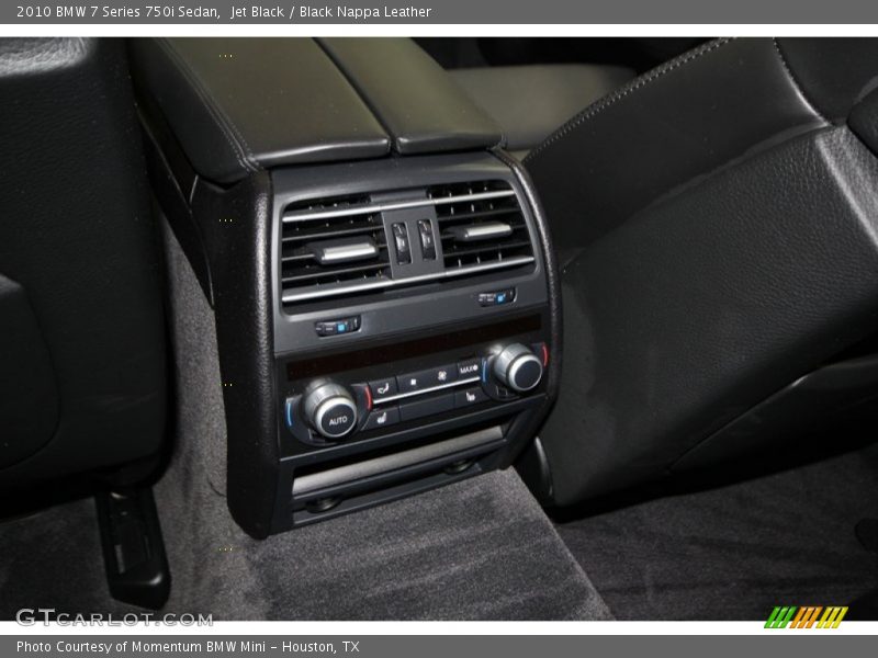 Jet Black / Black Nappa Leather 2010 BMW 7 Series 750i Sedan