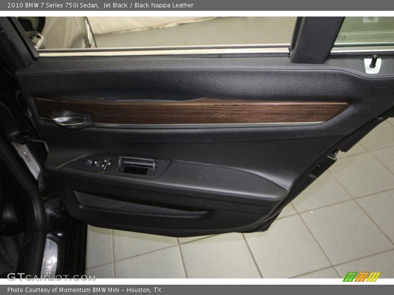 Jet Black / Black Nappa Leather 2010 BMW 7 Series 750i Sedan
