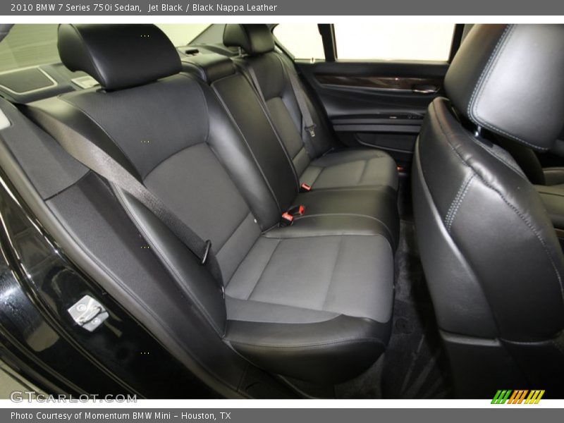 Jet Black / Black Nappa Leather 2010 BMW 7 Series 750i Sedan