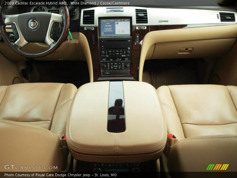 White Diamond / Cocoa/Cashmere 2009 Cadillac Escalade Hybrid AWD