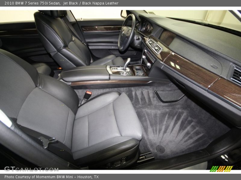 Jet Black / Black Nappa Leather 2010 BMW 7 Series 750i Sedan