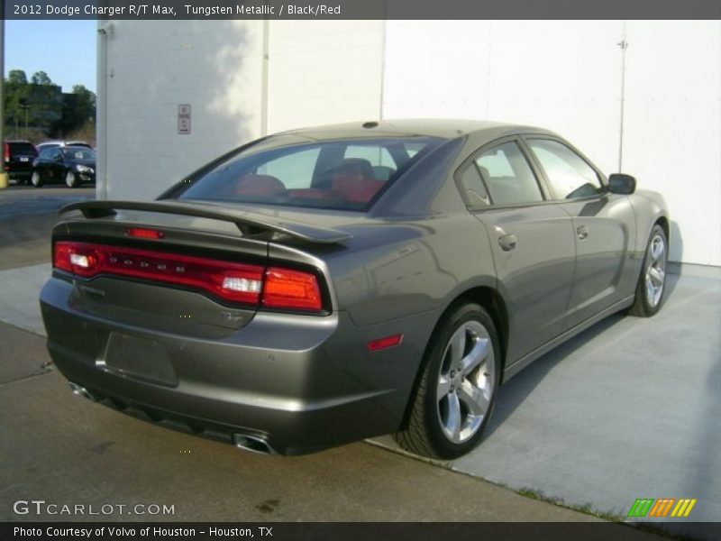 Tungsten Metallic / Black/Red 2012 Dodge Charger R/T Max