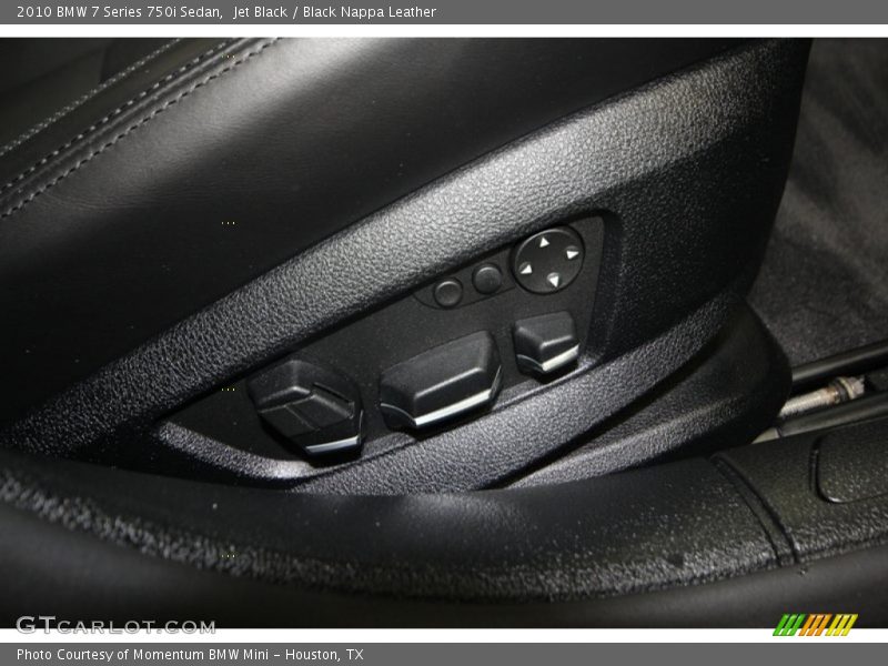 Jet Black / Black Nappa Leather 2010 BMW 7 Series 750i Sedan