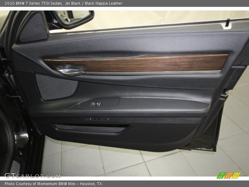 Jet Black / Black Nappa Leather 2010 BMW 7 Series 750i Sedan