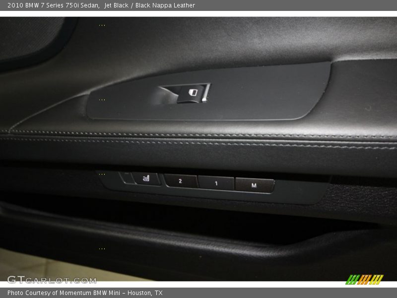 Jet Black / Black Nappa Leather 2010 BMW 7 Series 750i Sedan
