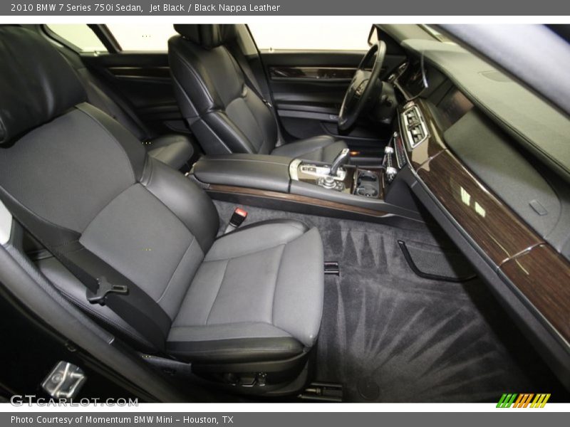Jet Black / Black Nappa Leather 2010 BMW 7 Series 750i Sedan
