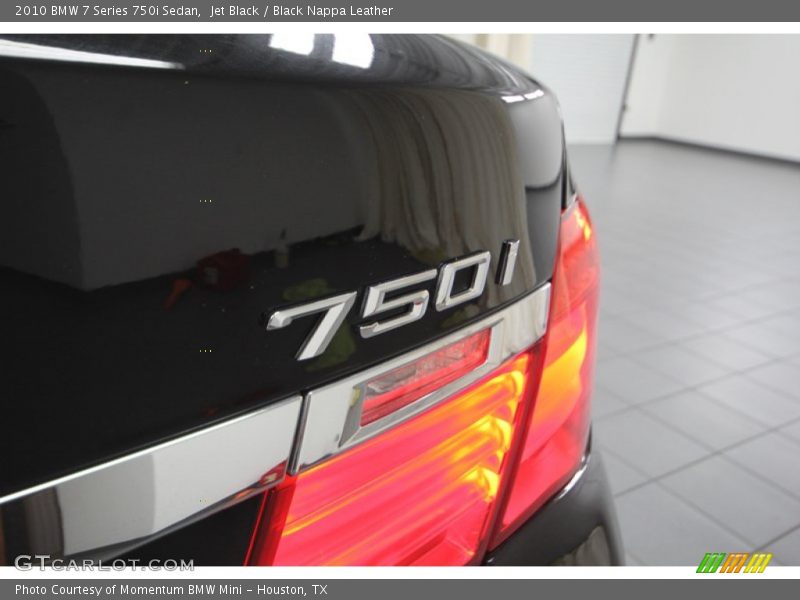 Jet Black / Black Nappa Leather 2010 BMW 7 Series 750i Sedan