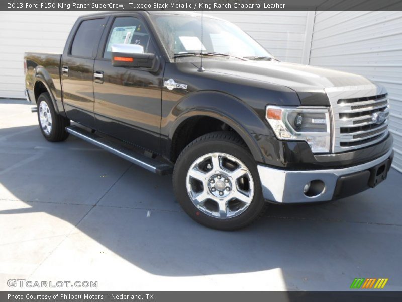 Tuxedo Black Metallic / King Ranch Chaparral Leather 2013 Ford F150 King Ranch SuperCrew