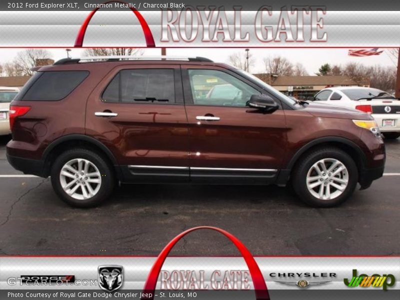 Cinnamon Metallic / Charcoal Black 2012 Ford Explorer XLT